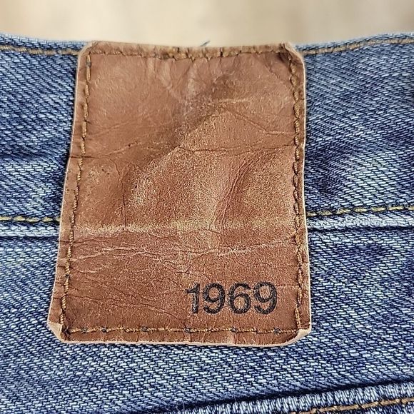 Men's Gap Straight Leg Blue Denim Jeans 33x32 - Picture 6 of 6